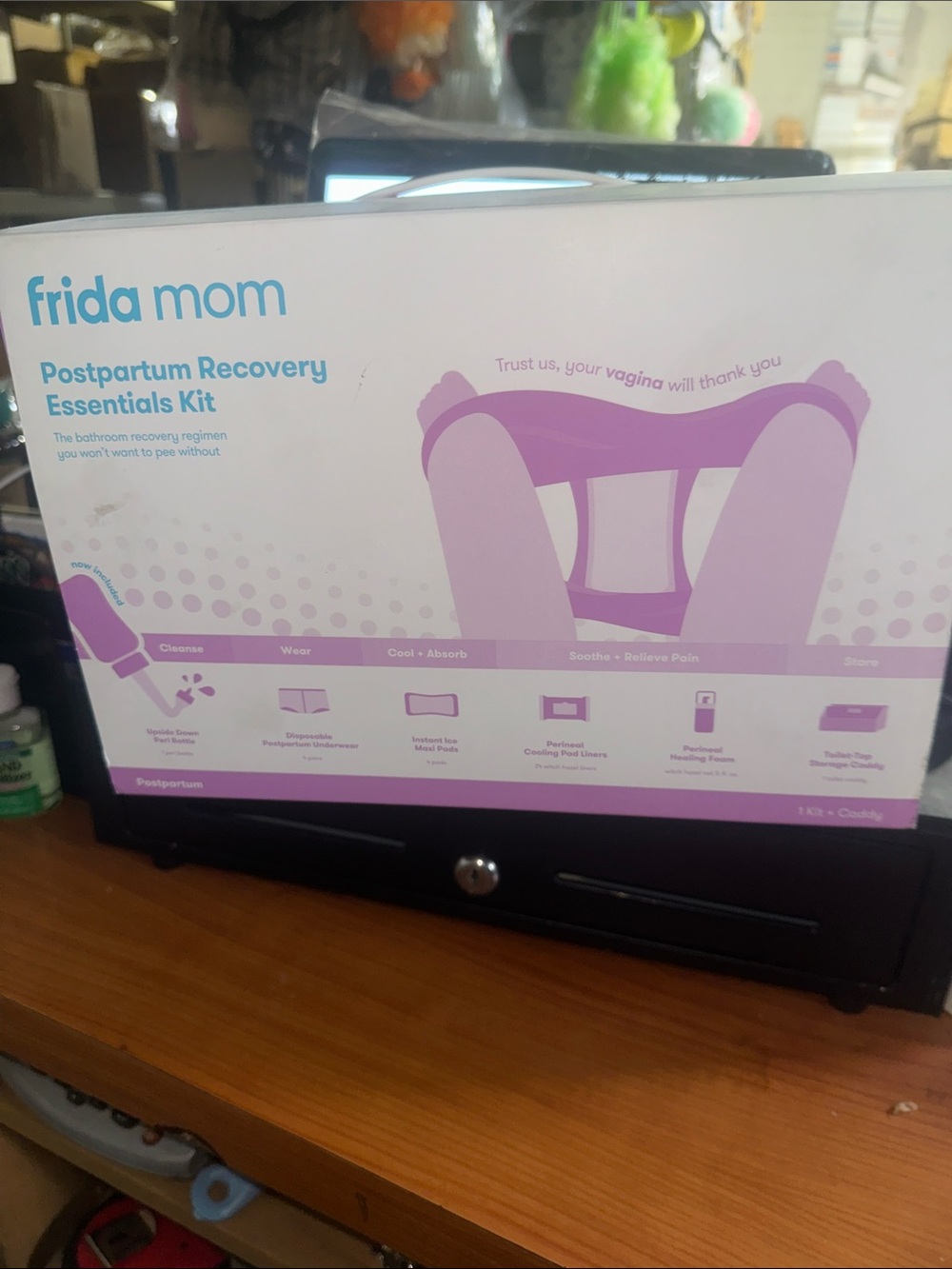Frida Mom Postpartum Recovery Kit Box - Pink & White